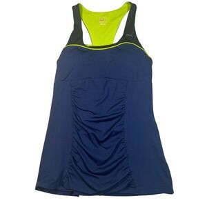 Puma Sport Lifestyle Racerback Tank Top Navy Blue Womens XL / EU 44 / UK 16 Nwot
